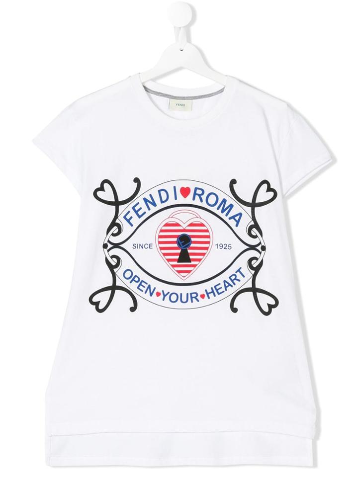 Fendi Kids Fendi Kids Jfi1357aj F0qa0 - White