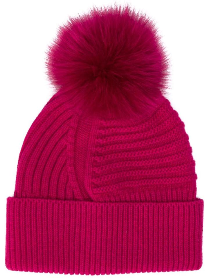 Woolrich Pompom Beanie - Pink