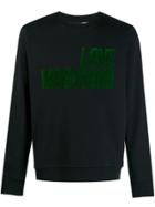 Love Moschino Flocked Sweatshirt - Black