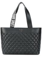 Love Moschino Diamond Quilted Tote Bag - Black