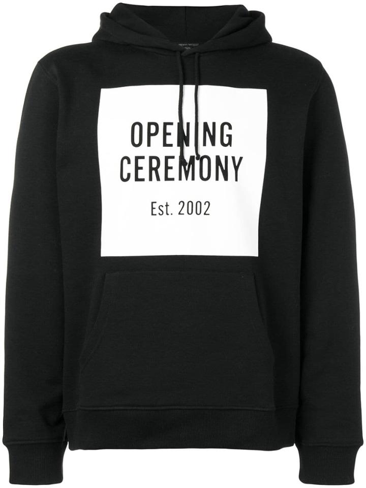 Opening Ceremony Logo Print Hoodie - Black
