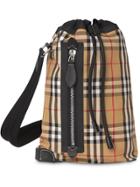 Burberry Check Cotton Duffle Backpack - Yellow