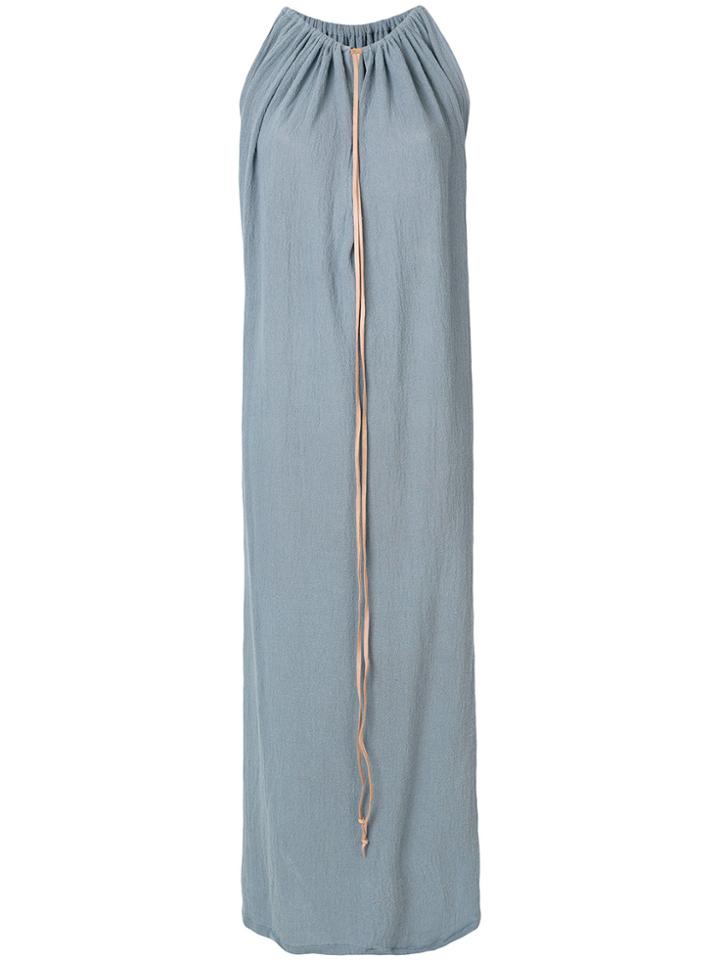 Caravana Gathered Neck Dress - Blue