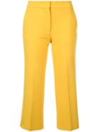 Msgm Cropped Trousers - Yellow