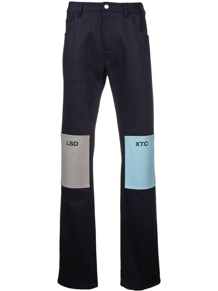 Raf Simons Lsd Xtc Straight Jeans - Blue