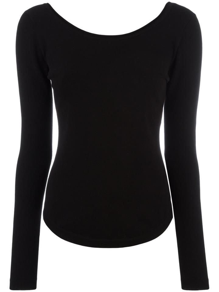 Lemaire Fitted Knitted Top - Black
