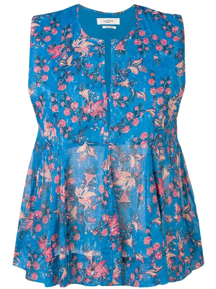 Isabel Marant Étoile Floral Print Top - Blue