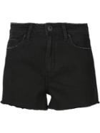 Paige 'margot' Denim Short, Women's, Size: 28, Black, Cotton/spandex/elastane