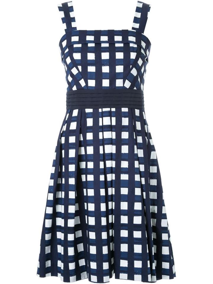 Loveless Checked Pleated Dress