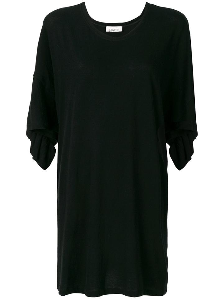 Laneus Oversized Short-sleeve T-shirt - Black