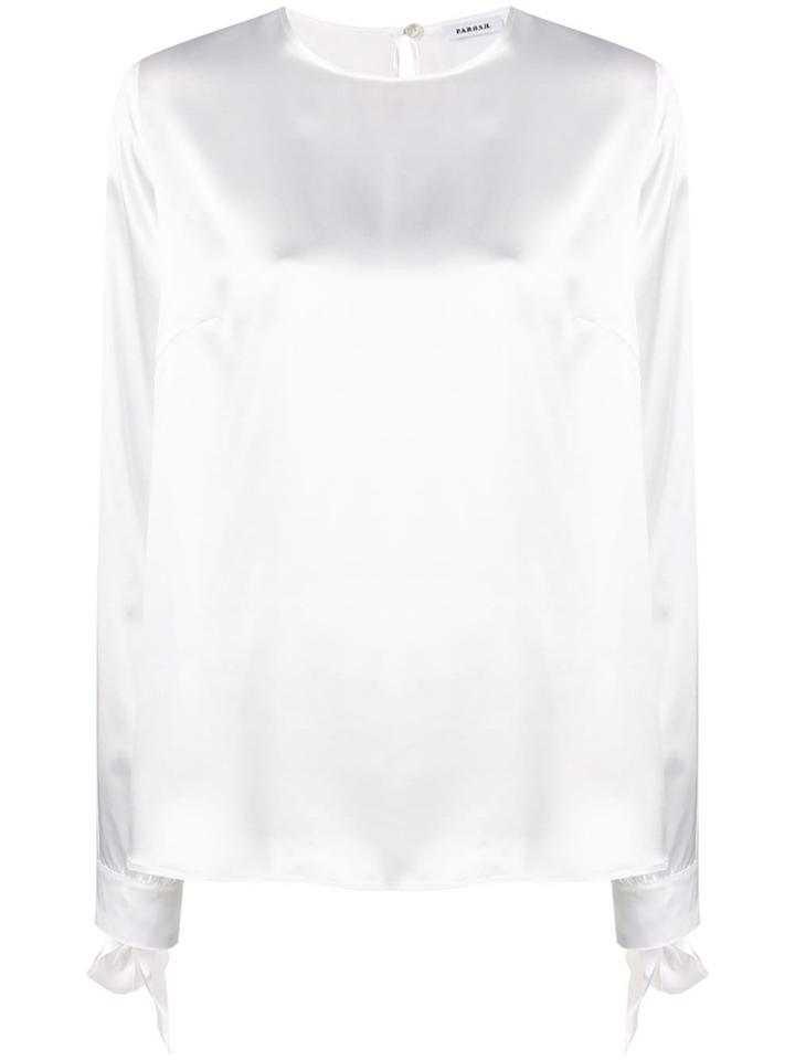 P.a.r.o.s.h. Long-sleeve Shift Blouse - White
