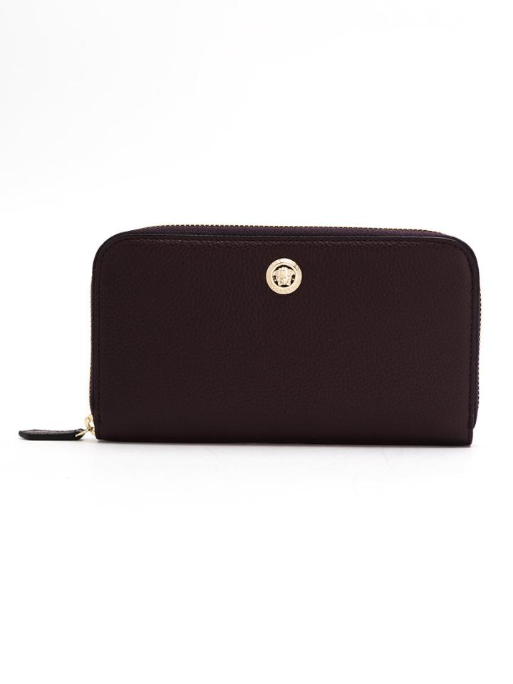 Versace Zip-around Wallet - Red