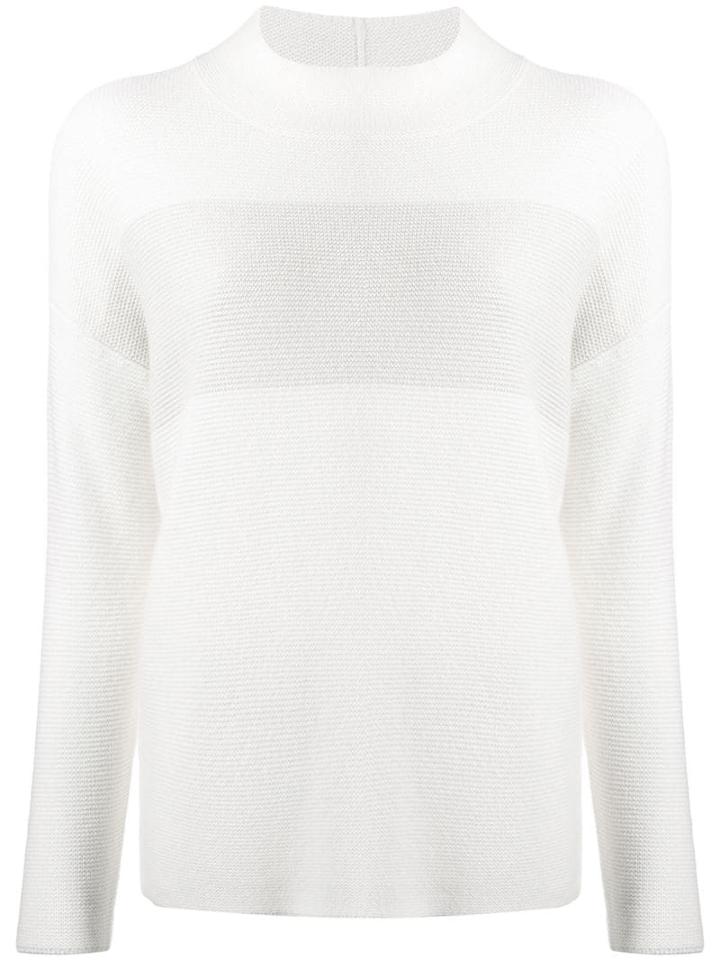 Fabiana Filippi Crew Neck Knit Sweater - White