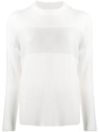 Fabiana Filippi Crew Neck Knit Sweater - White
