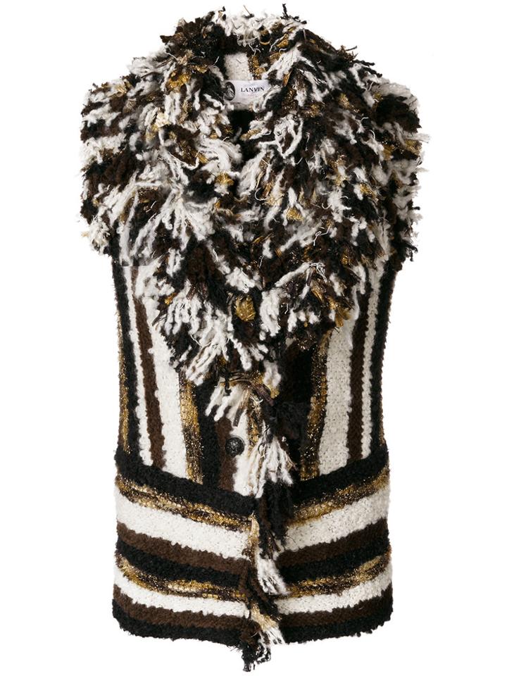 Lanvin Striped Knitted Vest - Multicolour