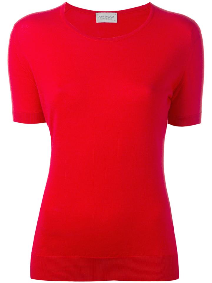 John Smedley Daniella Knit T-shirt - Red