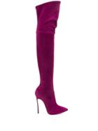 Casadei Camo Boots - Purple
