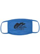 Off-white Spray Logo Print Mask - Blue
