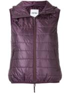 Aspesi Quilted Gilet - Pink & Purple