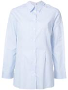 Mm6 Maison Margiela Micro Stripes Shirt, Women's, Size: 40, Blue, Cotton