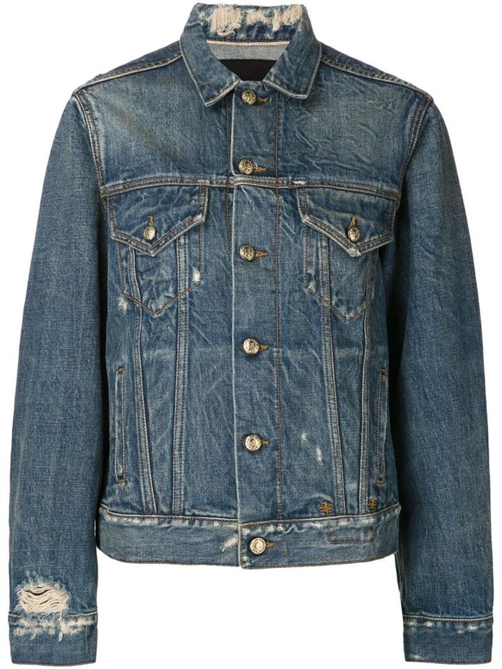 R13 'rebel Rebel' Denim Jacket, Women's, Size: Medium, Blue, Cotton