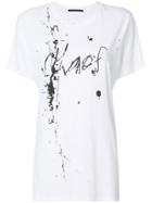 Haider Ackermann Chaos Splatter Printed T-shirt - White