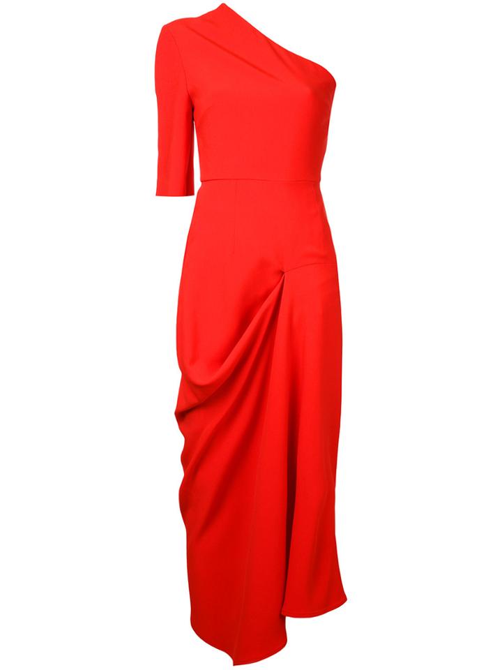 Stella Mccartney One Shoulder Dress - Yellow & Orange
