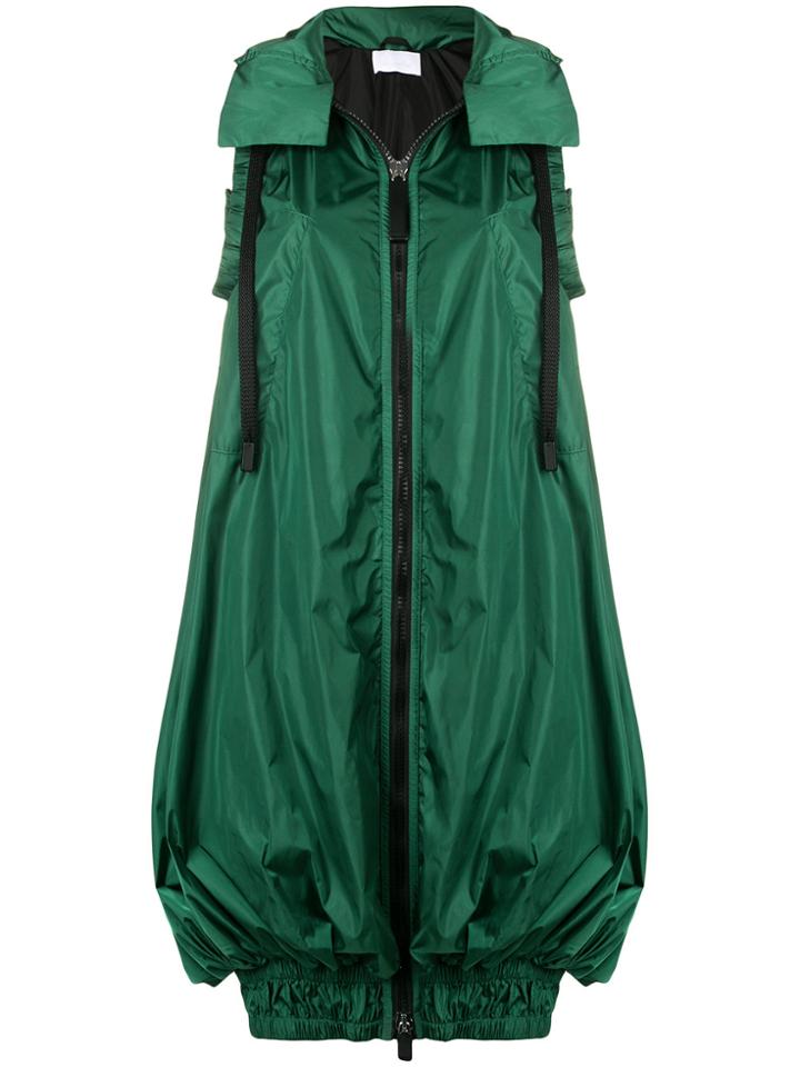 No Ka' Oi Zipped Parachute Parka Gilet - Green