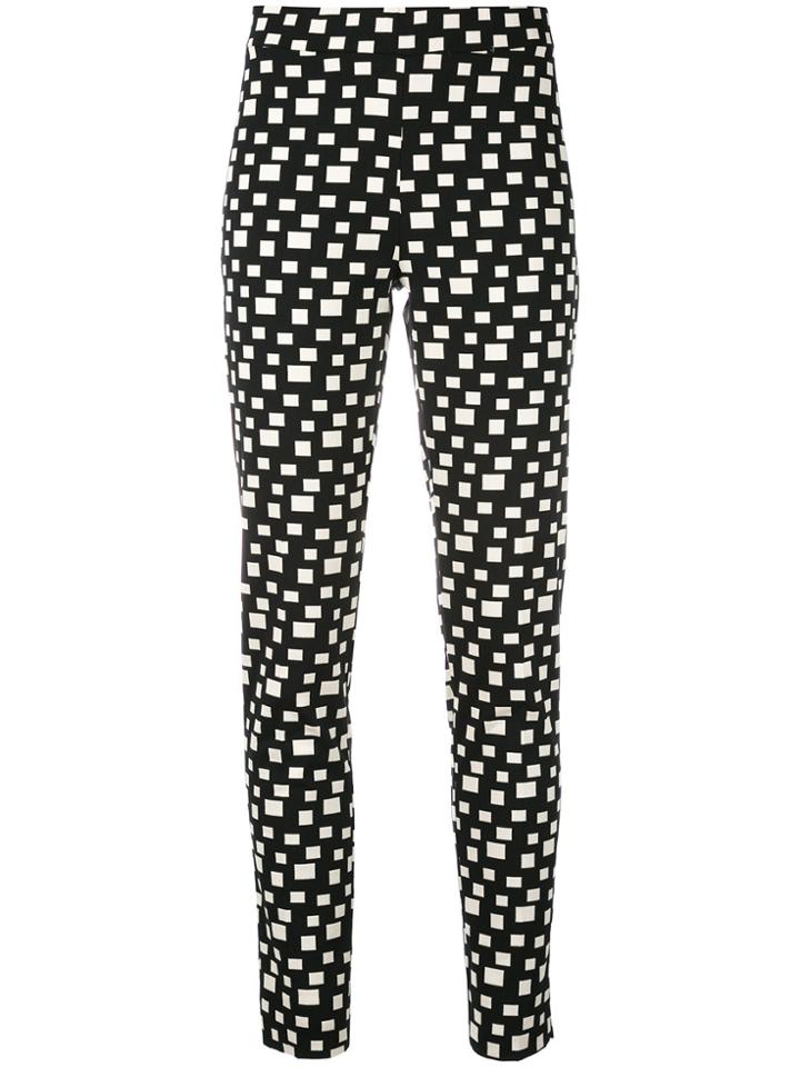 D.exterior Embroidered Skinny Trousers - Blue