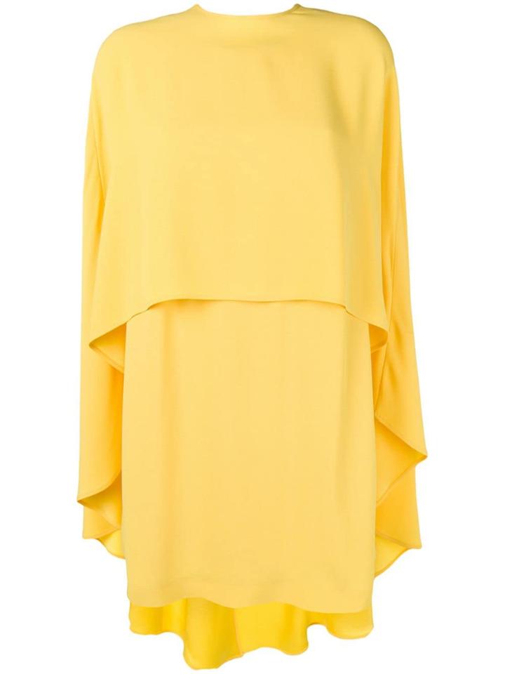 Sara Battaglia Cape Dress - Yellow