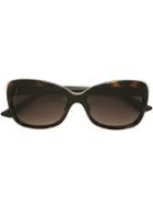 Dior Eyewear 'diorific' Contrast Frame Oversize Sunglasses - Brown
