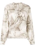 Lemaire Abstract Printed Blouse - Multicolour