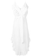 Iro Ruffled Midi Dress - White