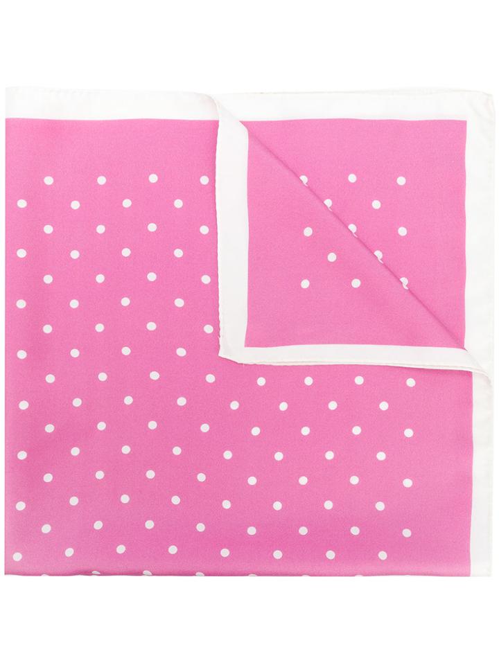Holland & Holland Polka Dot Scarf - Pink