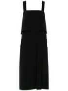 Egrey Front Slit Midi Dress - Black
