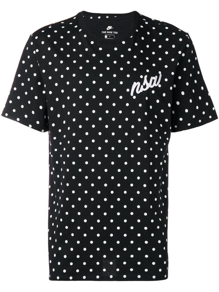 Nike Polka-dot Print T-shirt - Black
