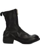 Guidi Zipped Front Boots - Black