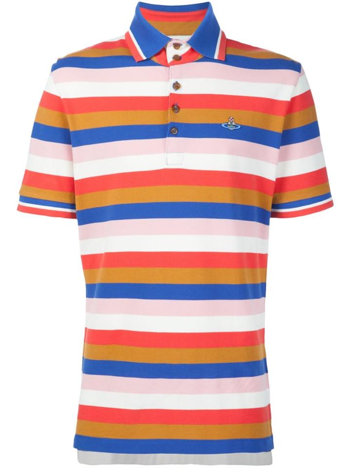 Vivienne Westwood Man Striped Polo Shirt - Multicolour