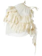 Marques'almeida Ruffled Crop Top