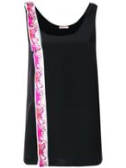 Emilio Pucci Printed Appliqué Tank - Black