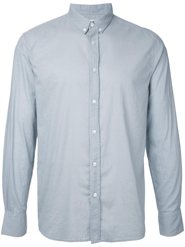Venroy Button-down Shirt, Men's, Size: Small, Grey, Linen/flax