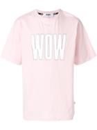 Msgm Wow T-shirt - Pink & Purple