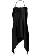 Lost & Found Ria Dunn Asymmetric Halterneck Dress - Black