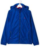 Ralph Lauren Kids Teen Zipped Up Hooded Jacket - Blue