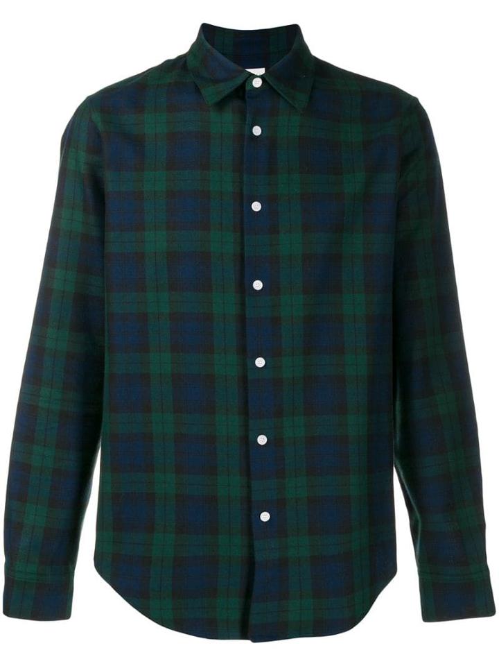 Sandro Paris Tartan Print Shirt - Green