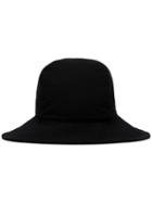 Yohji Yamamoto Black Croce Logo Wool Hat