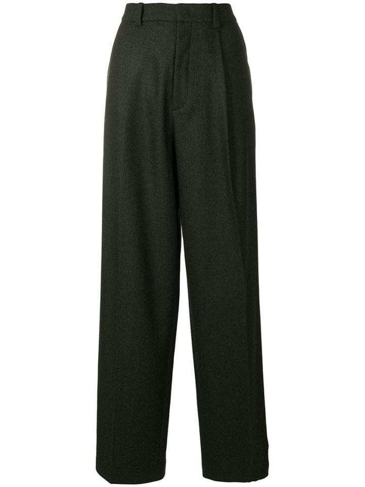 Joseph Riska Herringbone Pants - Green