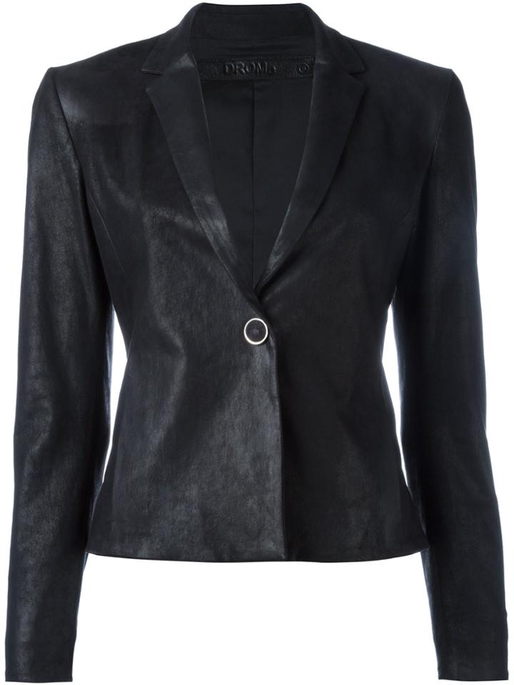Drome Leather Blazer - Black