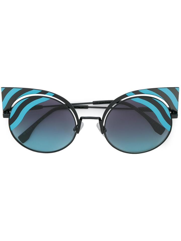 Fendi Eyewear Hypnoshine Cat-eye Sunglasses - Blue
