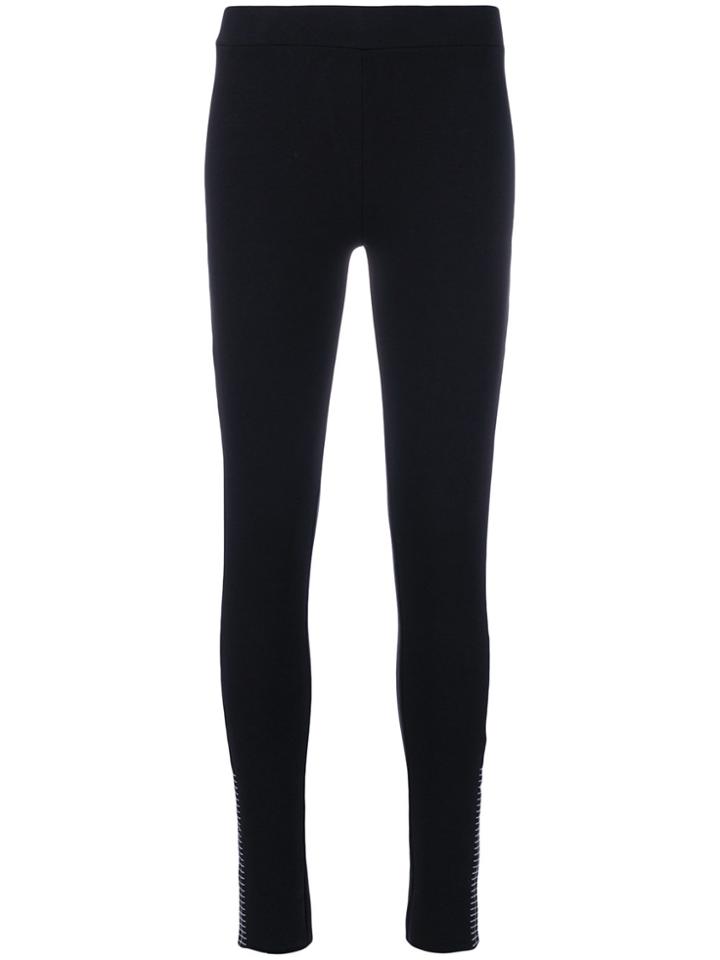 Thom Krom Side Stitch Detail Leggings - Black